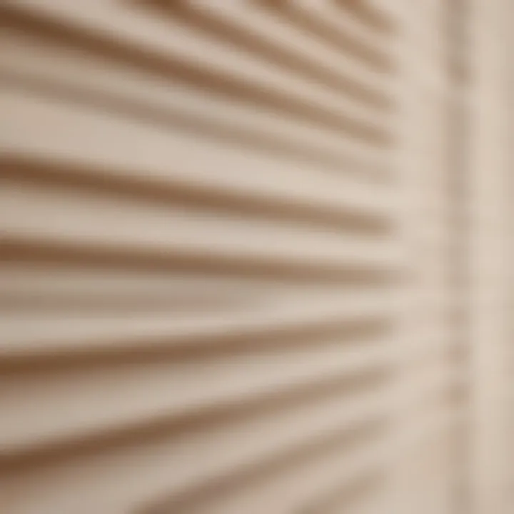 Close-up of clean paper blinds showcasing their texture and color.