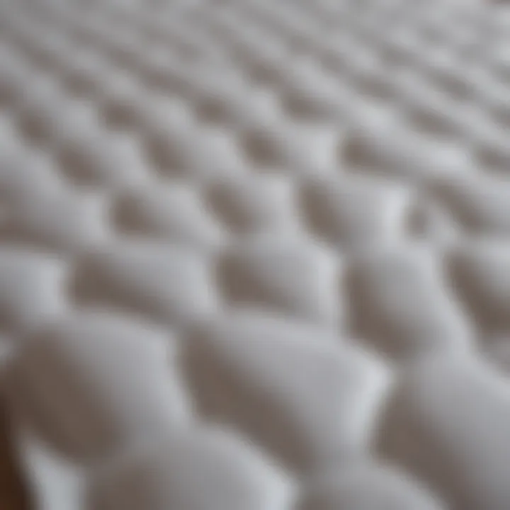 Close-up of a comfortable and plush sleeping pad