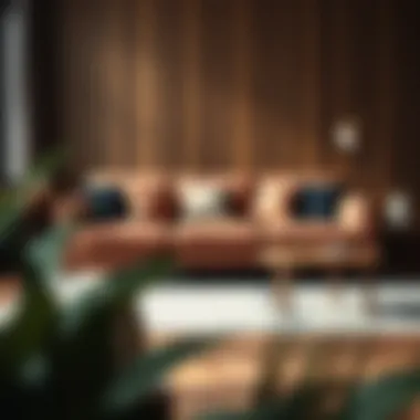 Stylish Three Cushion Sofa in Cozy Space Stylish three cushion sofa showcasing versatility in a cozy space