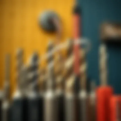 Variety of drill bit types for electric screwdrivers