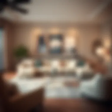 Elegant 58-inch loveseat in a stylish living room