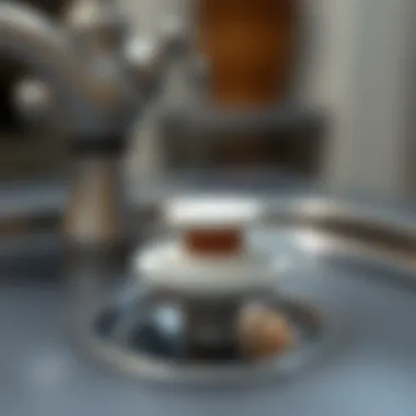 Illustration of replacing a kitchen sink drain stopper