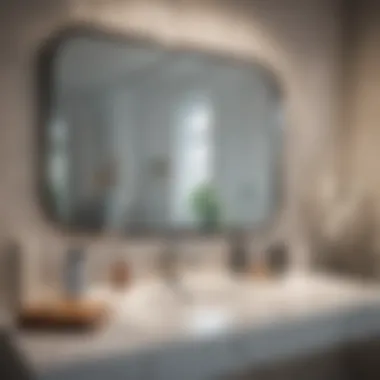Strategic Placement in Home Design Optimal placement of a large vanity mirror in a bathroom