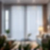 Elegant cotton pinch pleat curtains in a modern living room setting.