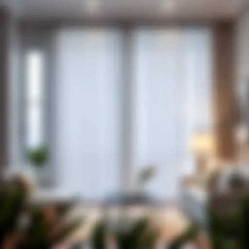 Elegant cotton pinch pleat curtains in a modern living room setting.