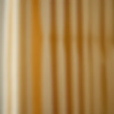 Close-up of the detailed pinch pleat design showcasing fabric texture.