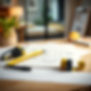 Planning and Measuring Tools A tape measure and sketch pad for planning space