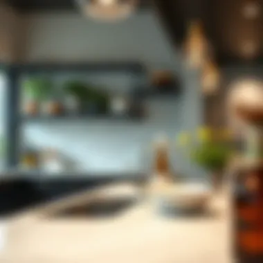 Stylish Home Bar Featuring Double Bowl Bar Sink Stylish double bowl bar sink integrated into a home bar