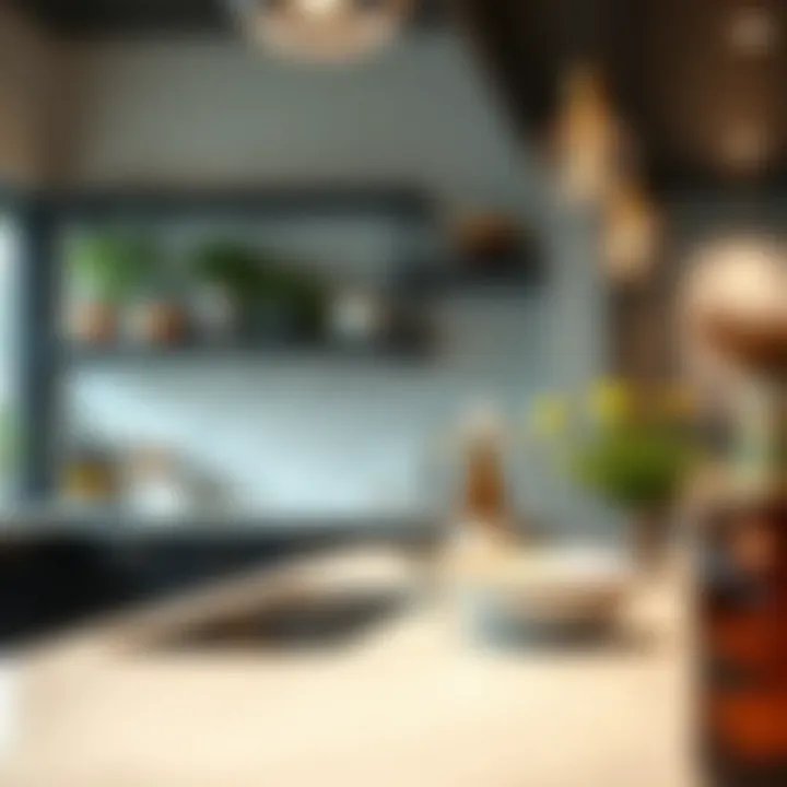 Stylish Home Bar Featuring Double Bowl Bar Sink Stylish double bowl bar sink integrated into a home bar