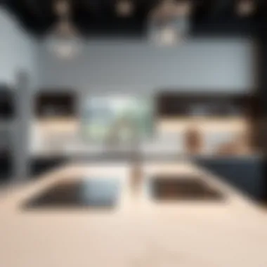 Modern Kitchen with Double Bowl Bar Sink Elegant double bowl bar sink in a modern kitchen setting