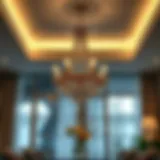 Sophisticated Chandelier in a Modern Setting Sophisticated chandelier illuminating a modern dining room