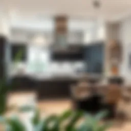 Elegant kitchen with modern features