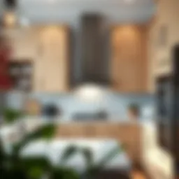 Elegant arrangement of 24-inch high unfinished wall cabinets in a modern kitchen setting