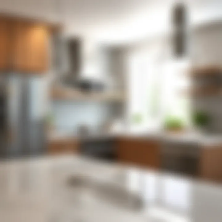 Stylish kitchen featuring 3 inch brushed nickel cabinet pulls