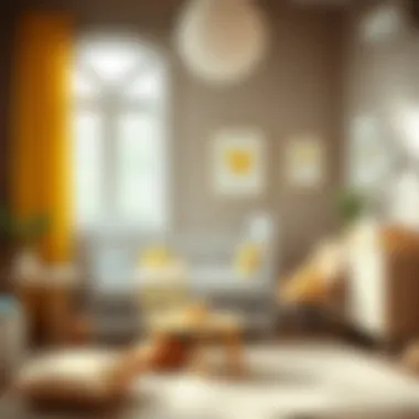 Serene Nursery with Yellow Accents Serene nursery showcasing a yellow crib bedding theme