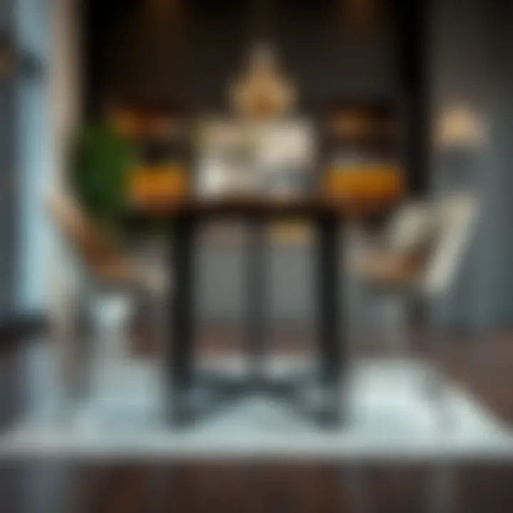 Versatile counter height table set suitable for social gatherings