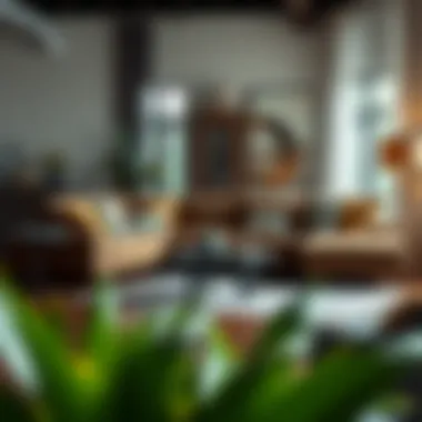 Budget-friendly L-shaped couch in a stylish setting