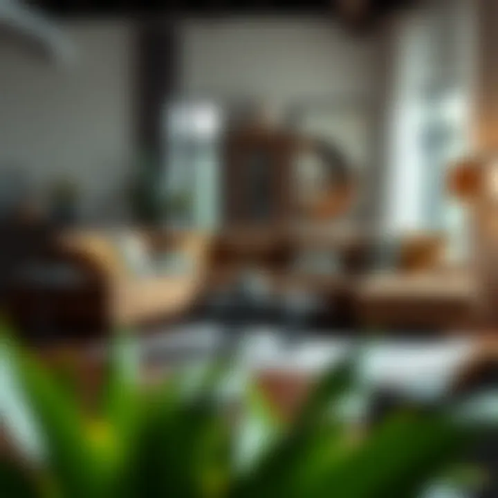 Budget-friendly L-shaped couch in a stylish setting