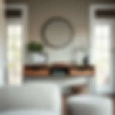 Functional Entryway Console Table Functional console table used as an entryway organizer with practical elements