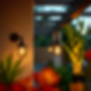 Stylish outdoor wall sconces illuminating a patio