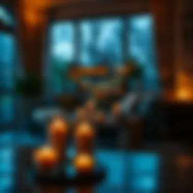 Cozy Living Room Ambiance Cozy living room ambiance enhanced by votive candles