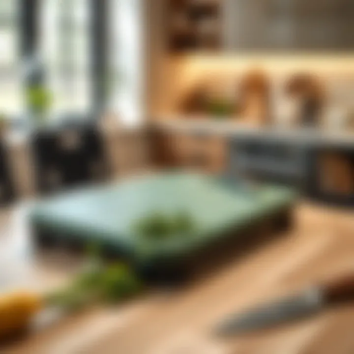 Polypropylene cutting board showcasing durability