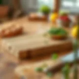 Sustainable BPA-free cutting board made from bamboo