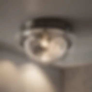 Installation process of a flush mount ceiling light fixture