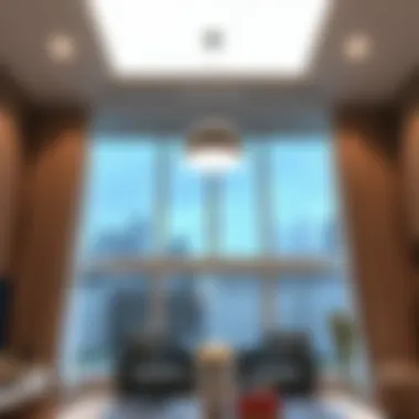 Installation of drop ceiling light panel in a residential setting