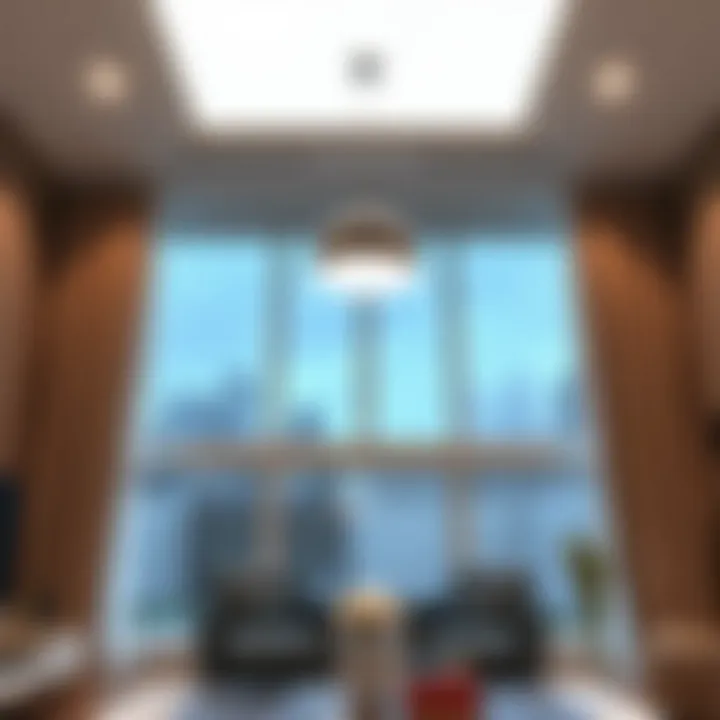 Installation of drop ceiling light panel in a residential setting