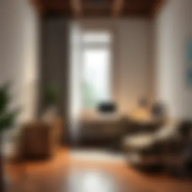 Stylish office corner blending functionality and aesthetic