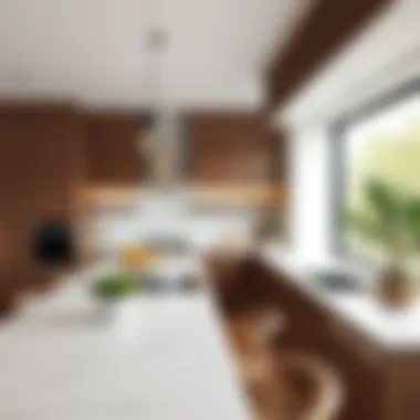 Sustainable Elegance in Kitchen Design Elegant kitchen featuring sustainable materials and finishes