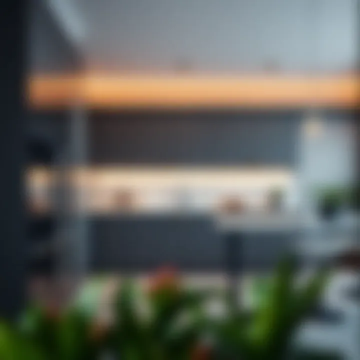 Sleek and Stylish Kitchen Design Modern kitchen with sleek cabinetry and innovative lighting