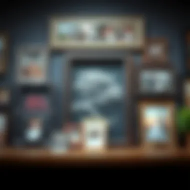 Variety of metal materials used in family tree picture frames