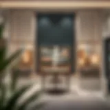 Elegant Retail Display with Custom Fixtures An elegant retail display showcasing Ivars custom fixtures