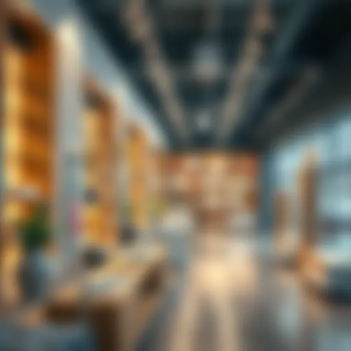 Stylish Retail Interior with Ivars Fixtures A stylish interior featuring Ivars display fixtures