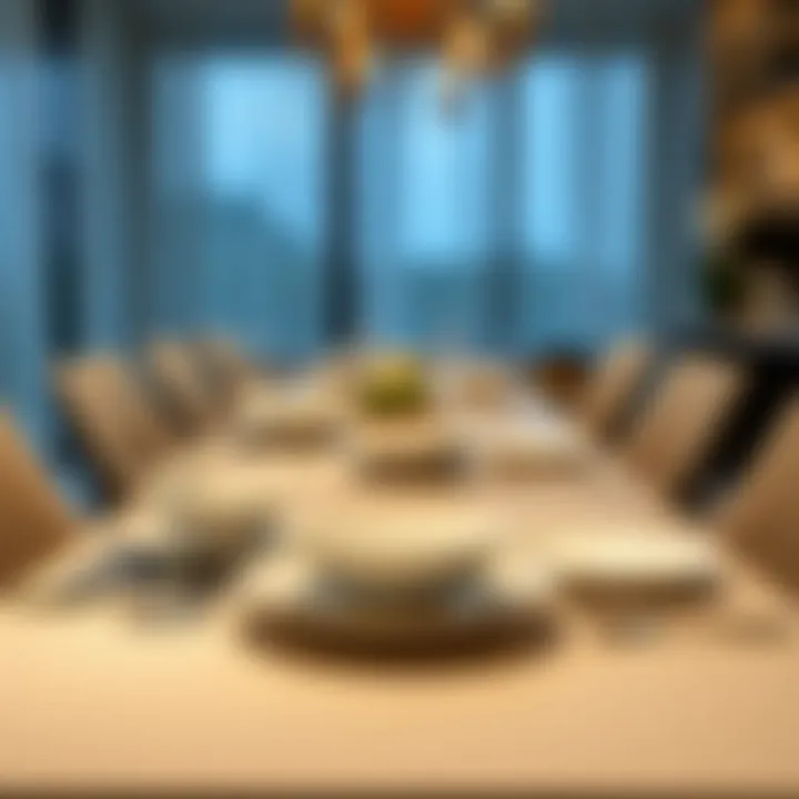 Elegant Dining Table with Noritake Appetizer Plates A well-set dining table featuring Noritake appetizer plates and elegant cutlery