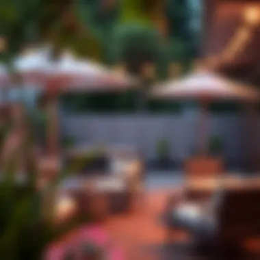 Stylish Outdoor Seating Area Stylish outdoor seating area showcasing modern design