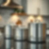 Sophisticated Storage: Stainless Steel Elegance Elegant stainless steel containers on a kitchen counter