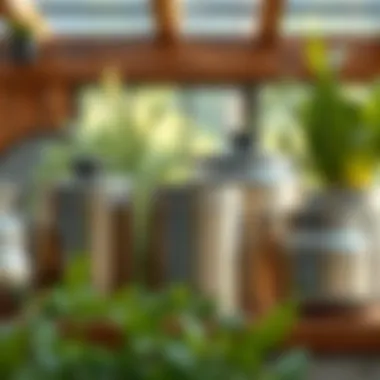 Stainless steel containers in a sustainable setting