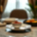 Elegant ceramic dinner plate