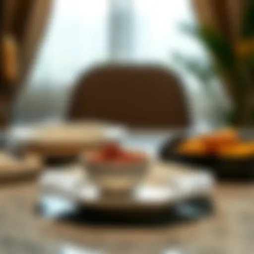 Elegant ceramic dinner plate