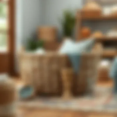 Creative DIY Giant Floor Basket Project DIY giant floor basket project with various materials