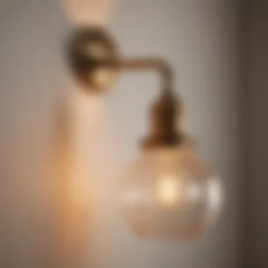 Vintage-inspired wall light fixture adding charm to a room