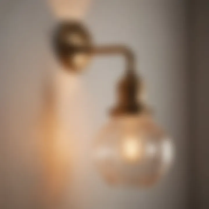 Vintage-inspired wall light fixture adding charm to a room