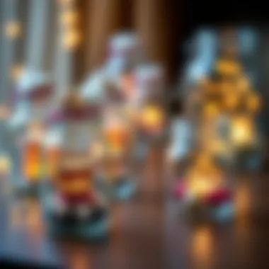 Crafting project using little glass jars for personalized gifts