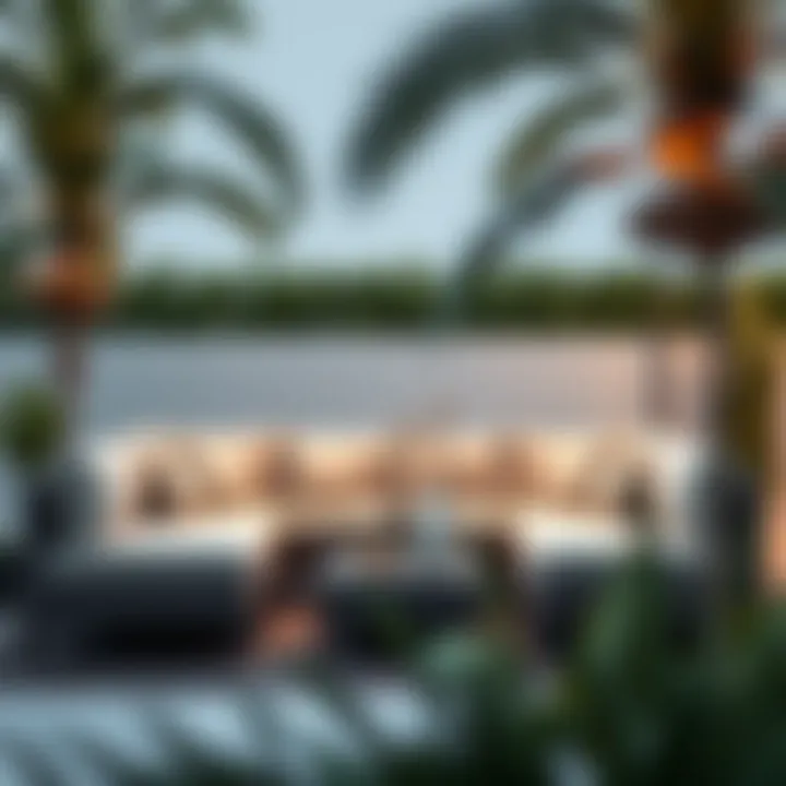 Durable materials used in a three-piece outdoor lounge setting