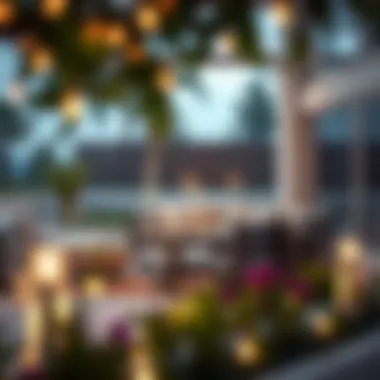 Modern design showcasing a three-piece outdoor lounging arrangement