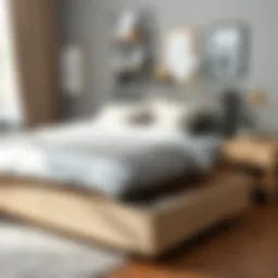 Elegant wooden drawer design for under bed storage