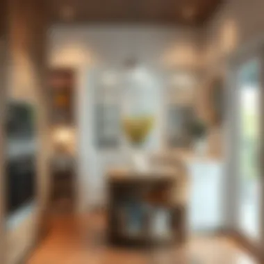 Contemporary pantry with creative storage solutions and stylish decor